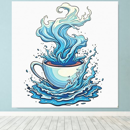 Beyond the Daily Cup Leinwanddruck (Insitu (Holzboden))