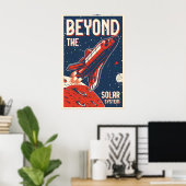 Beyond the Solar System Space Travel Poster Print (Heimbüro)