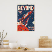 Beyond the Solar System Space Travel Poster Print (Küche)