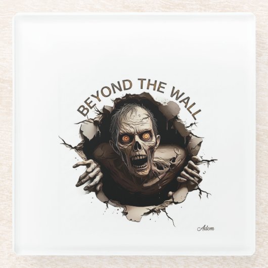 Beyond The Wall Zombie Langarmshirt Glasuntersetzer (Vorderseite)