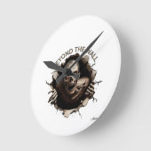 Beyond The Wall Zombie Langarmshirt Runde Wanduhr (Winkel)