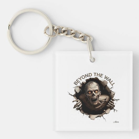 Beyond The Wall Zombie Langarmshirt Schlüsselanhänger (Vorderseite)