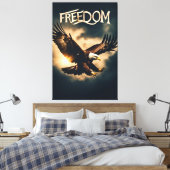 Beyond Wings: Freedom with an Eagle Leinwanddruck (Insitu (Schlafzimmer))
