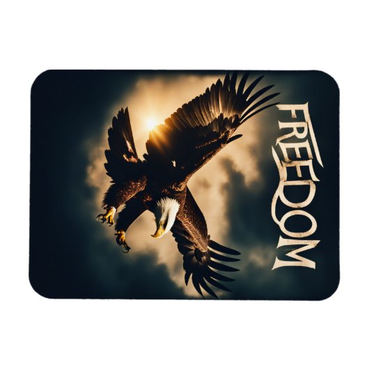 Beyond Wings: Freedom with an Eagle Magnet (Horizontal)