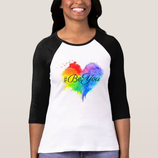 #beYou Raglan T-Shirt (Vorderseite)