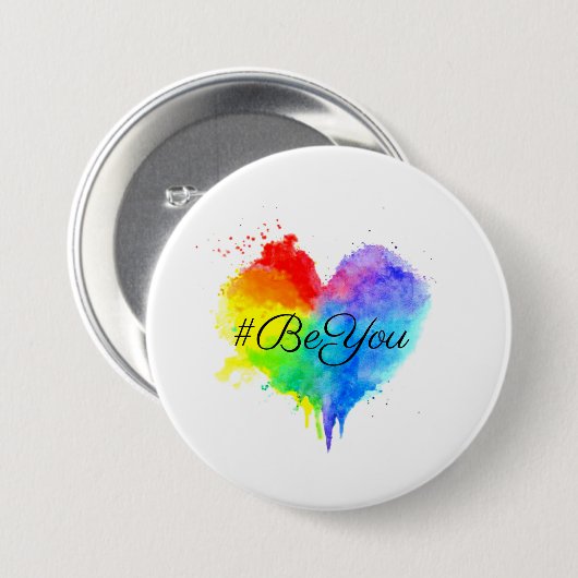 #BeYou Spritzer-Herztaste Button (Vorne & Hinten)