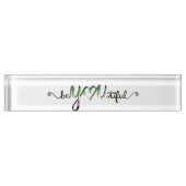 BeYOUtiful Aromantic Aro Pride Flag Lettering Namensplakette (Vorderseite)