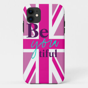 beYOUtiful Pink Union Jack iPhone 5 Fall iPhone 11 Hülle
