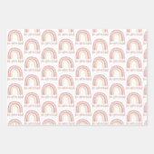BeYOUtiful Rainbow Wrapping Paper Sheets Geschenkpapier Set (Vorderseite)