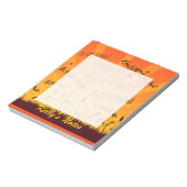 BeYOUtiful Sunset and Butterflies Notizblock (Rotiert)