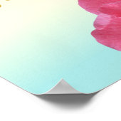 BeYOUtiful you Pastel Gradient Rose Gold Poster (Ecke)