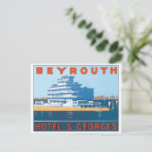 Beyrouth, Hotel St. Georges Postkarte (Stehend Vorderseite)