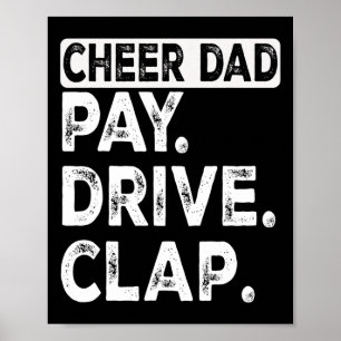 Bezahlen Fahrt Klatschen Jubeln Papa Lustiger Chee Poster