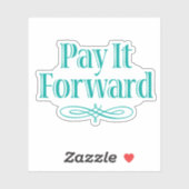 Bezahlen Sie es nach vorn Inspiration Aufkleber (Blatt)