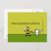 Bezahlen Sie es nach vorn Postkarte (Vorne/Hinten)