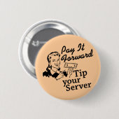 Bezahlen Sie es weiter, geben Sie Ihrem Server Tri Button (Vorne & Hinten)