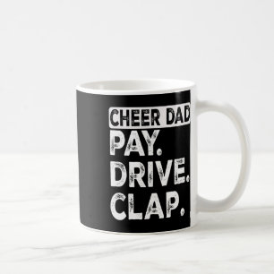Bezahlen Sie fahren Klatschen jubeln Vater Lustige Kaffeetasse
