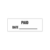 BEZAHLT | Datum Permastempel (Design)