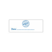 BEZAHLT Hoch Datum Kontrollnummer Allgemeine Gesch Permastempel (Design)