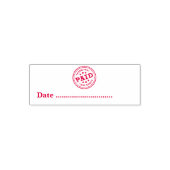 BEZAHLT Hoch Datum Kontrollnummer Allgemeine Gesch Permastempel (Design)
