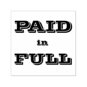 Bezahlt in voller selbstklingender Briefmarke Permastempel (Design)