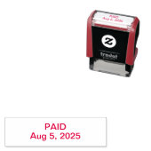 Bezahlt mit der Briefmarke des benutzerdefinierten Permastempel (Beispiel)