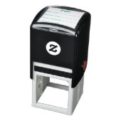 BEZAHLT Office Simple Gerahmt mit Zahlungsinformat Permastempel (Produkt)