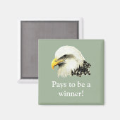 Bezahlt sich aus, ein Gewinner zu sein, zitieren S Magnet (Vorderseite/Rückseite)