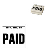 "BEZAHLTE" Briefmarke Gummistempel (Stempel)