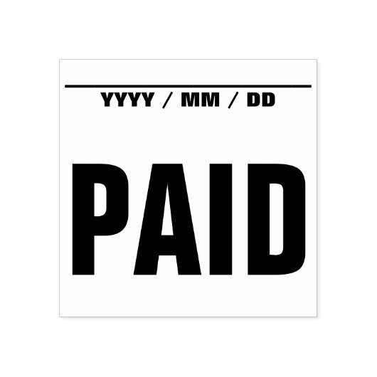 "BEZAHLTE" Briefmarke Gummistempel (Prägung)