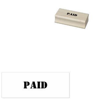 Bezahlte Briefmarke Gummistempel