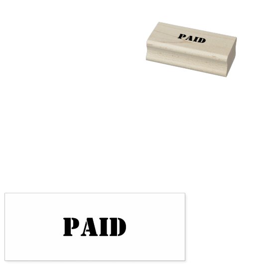 Bezahlte Briefmarke Gummistempel (Stempel)