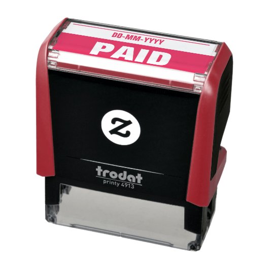 "BEZAHLTE" Briefmarke Permastempel (Produkt)