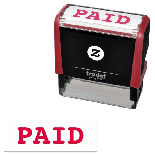 Bezahlte Selbstfarbige Briefmarke Permastempel (Beispiel)