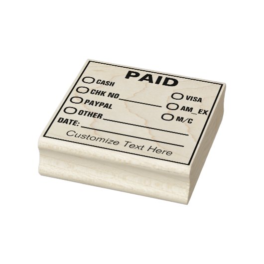 BEZAHLTER GUMMISTEMPEL (Stempel)