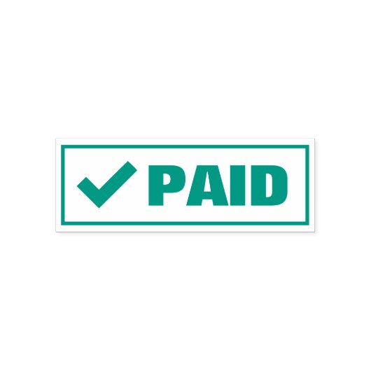 Bezahltes grünes Karo-Markierungszeichen Zecken-Re Permastempel (Design)