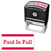 "Bezahltes" Gummi-Briefmarke Permastempel (Beispiel)