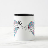 Bezahlung der Liebe mit Liebe illustriert portugie Tasse (Zentrum)