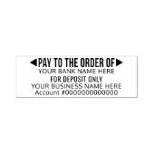 Bezahlung des Grundbuches oder der Geschäftsbank Permastempel (Design)