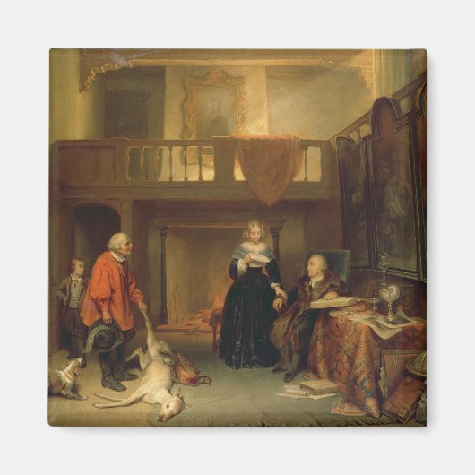 Bezahlung des Tithe (Öl auf Tafel) Magnet (Vorne)