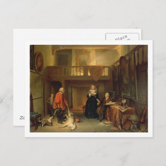 Bezahlung des Tithe (Öl auf Tafel) Postkarte (Vorne/Hinten)