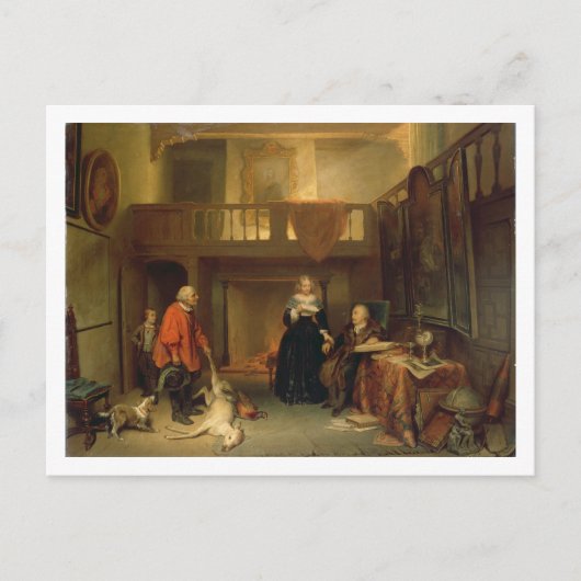 Bezahlung des Tithe (Öl auf Tafel) Postkarte (Vorderseite)