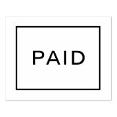 Bezahlung Gummistempel (Prägung)