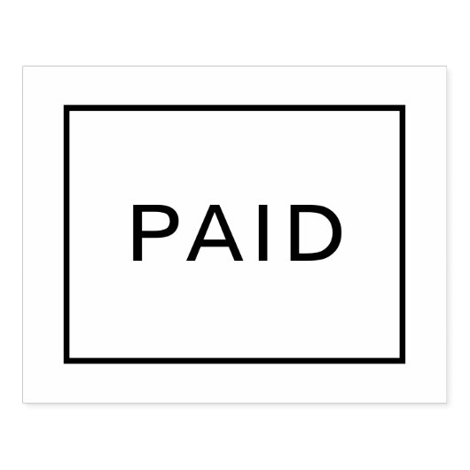 Bezahlung Gummistempel (Prägung)