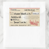 Bezahlung in vollem Rett durch Jesus Karo Christli Rechteckiger Aufkleber (Tasche)