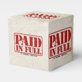 Bezahlung in voller Höhe Geschenkschachtel (Vorderseite)