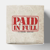 Bezahlung in voller Höhe Geschenkschachtel (Oben)