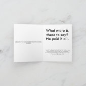 Bezahlung in voller Höhe Karte (Innenseite)