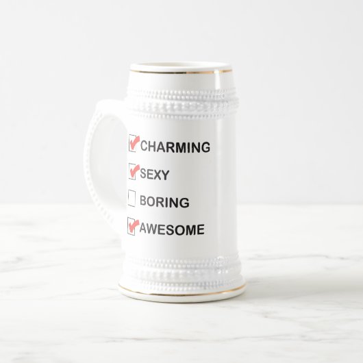 Bezaubern Bierglas (Vorderseite Links)