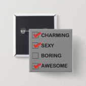 Bezaubern Button (Vorne & Hinten)